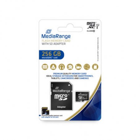 256 GB microSDXC (schwarz, Class 10)