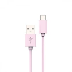 CABLE USB-A USB-C 1M ROSE