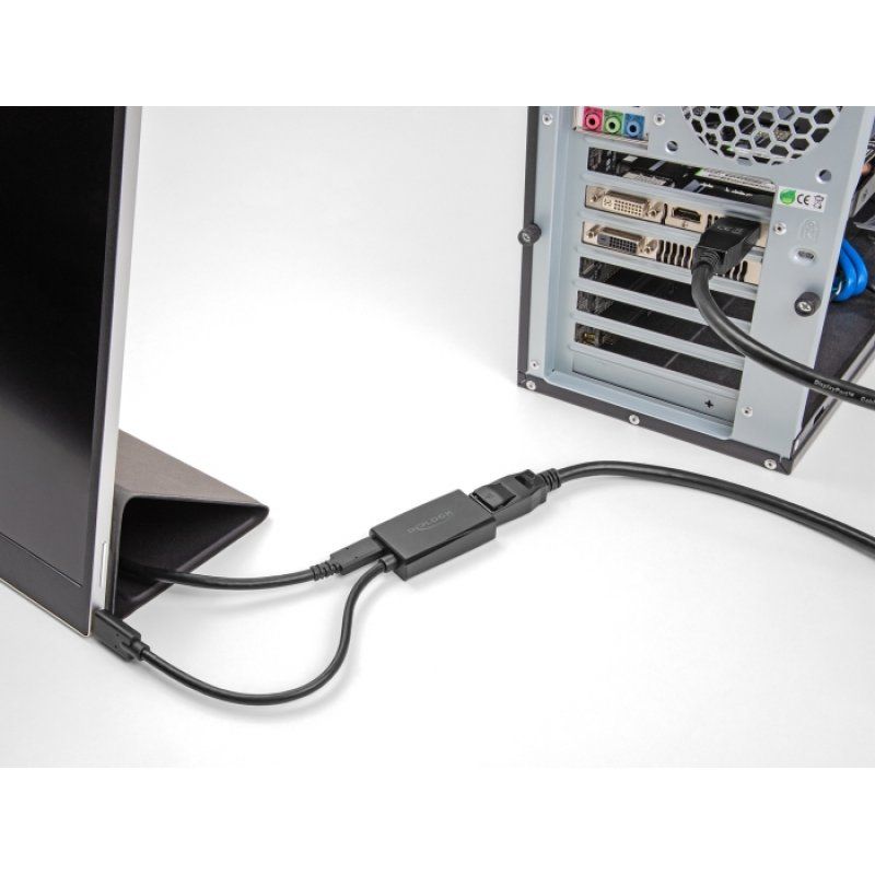 DeLOCK 61059 USB graphics adapter 3840 x 2160 pixels Black