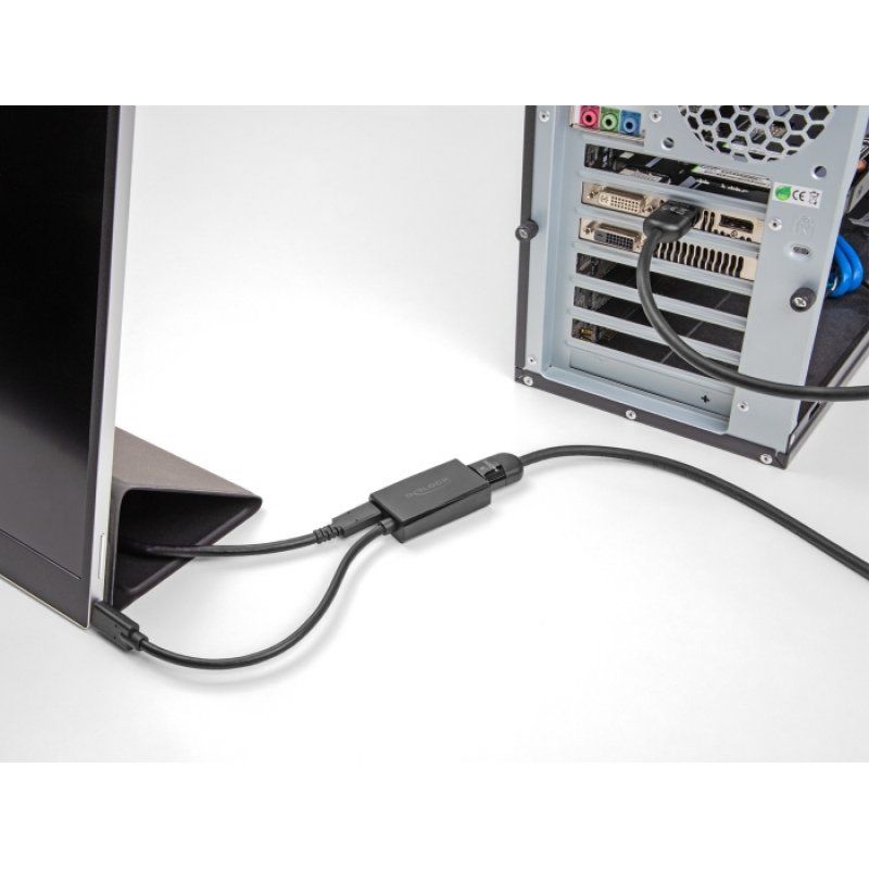 DeLOCK 61058 USB graphics adapter 3840 x 2160 pixels Black