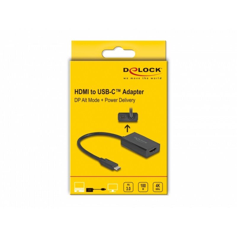 DeLOCK 61058 adaptateur graphique USB 3840 x 2160 pixels Noir