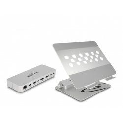 DeLOCK 18442 laptop stand Laptop & tablet stand Silver 39.6 cm (15.6")