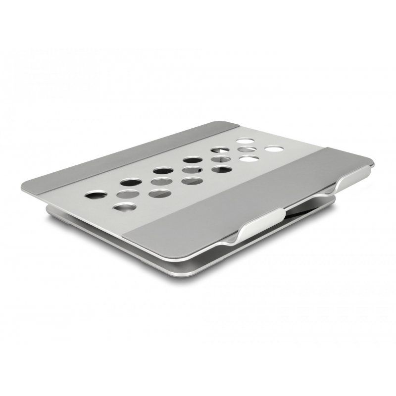 Delock Tablet und Notebook Ständer mit integrierter Dockingstation 4K - HDMI / DisplayPort / LAN / Hub / HDR / PD