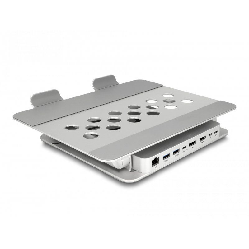 DeLOCK 18442 Support de livres Support pour ordinateur portable et tablette Argent 39,6 cm (15.6")