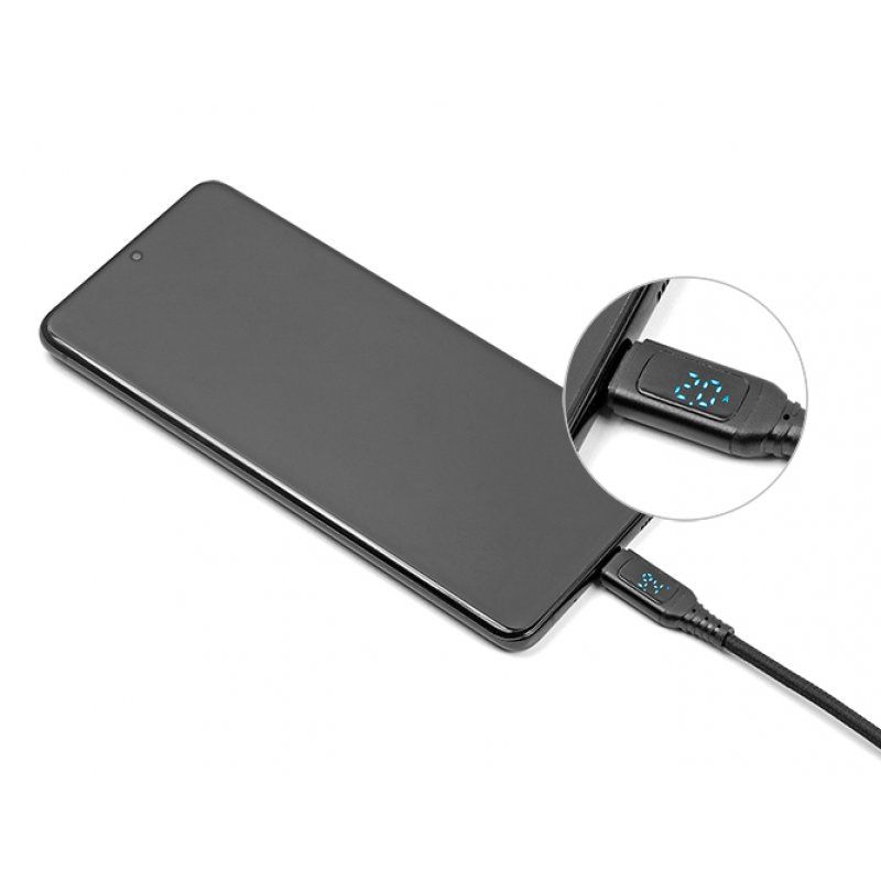 DeLOCK Câble USB 2.0 de chargement rapide USB Type-C™ mâle à mâle PD 3.1 140 W avec indication de puissance, 1,20