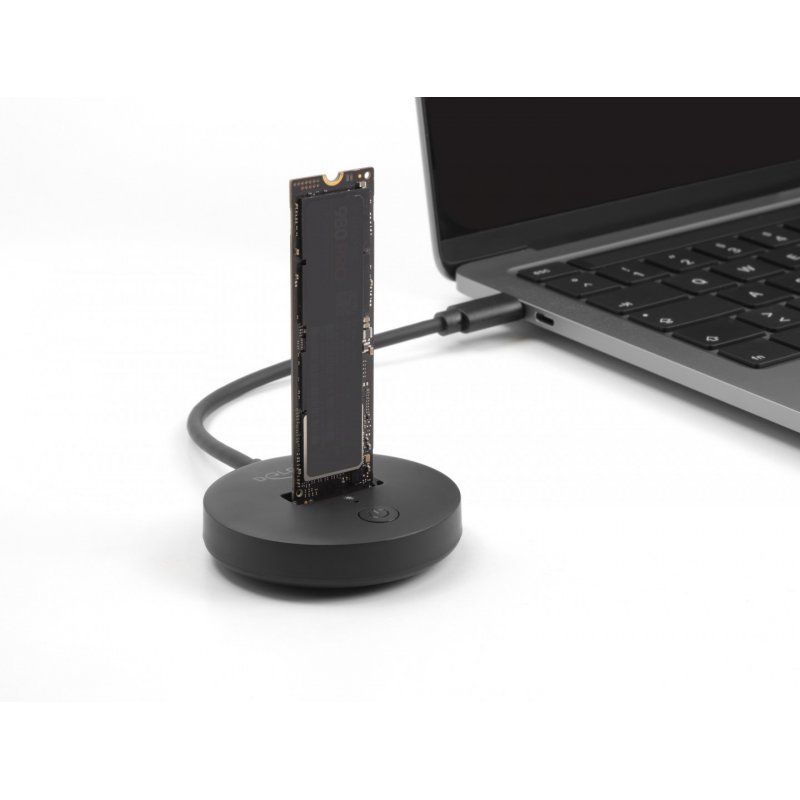DeLOCK 64254 Station d'accueil de disques de stockage USB 3.2 Gen 1 (3.1 Gen 1) Type-C Noir