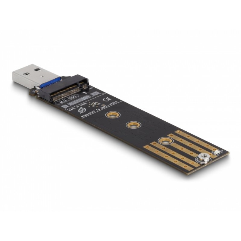 Delock Combo Konverter für M.2 NVMe PCIe oder SATA SSD mit USB 3.2 Gen 2