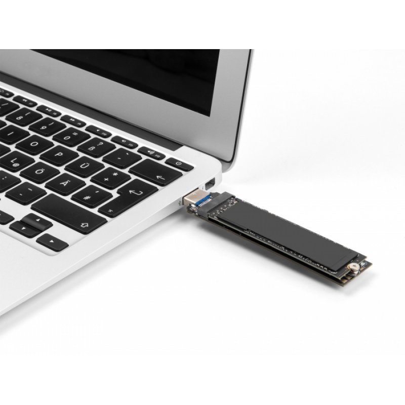 Delock Combo Konverter für M.2 NVMe PCIe oder SATA SSD mit USB 3.2 Gen 2