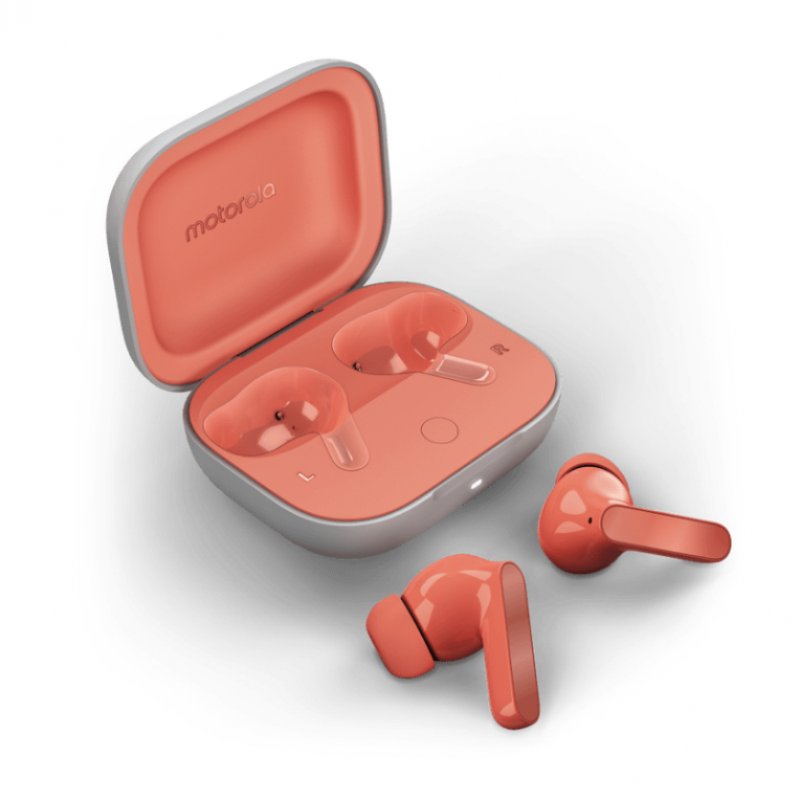 Motorola moto buds Coral Peach