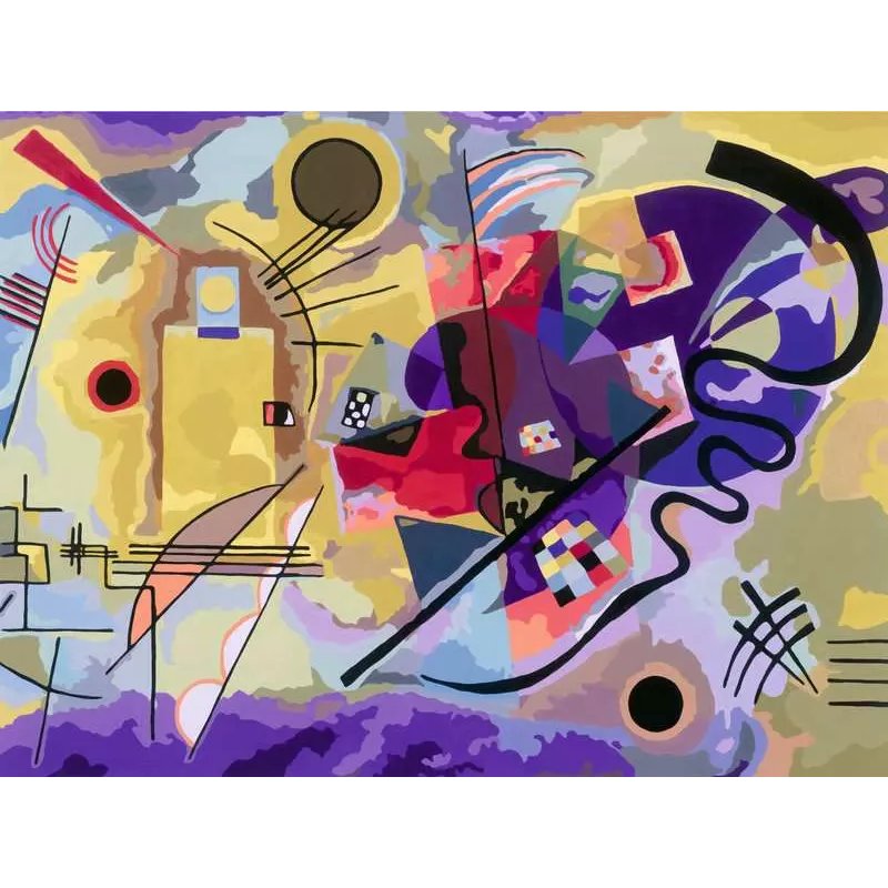 CreArt ART Collection - Yellow, Red, Blue (Kandinsky)
