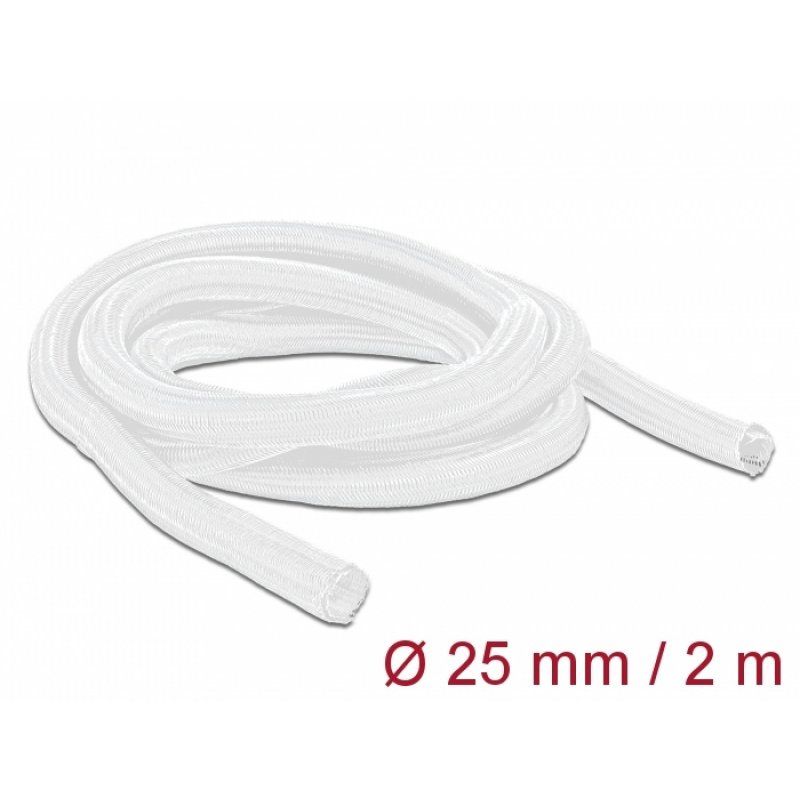 Delock Geflechtschlauch selbstschließend 2 m x 25 mm weiß