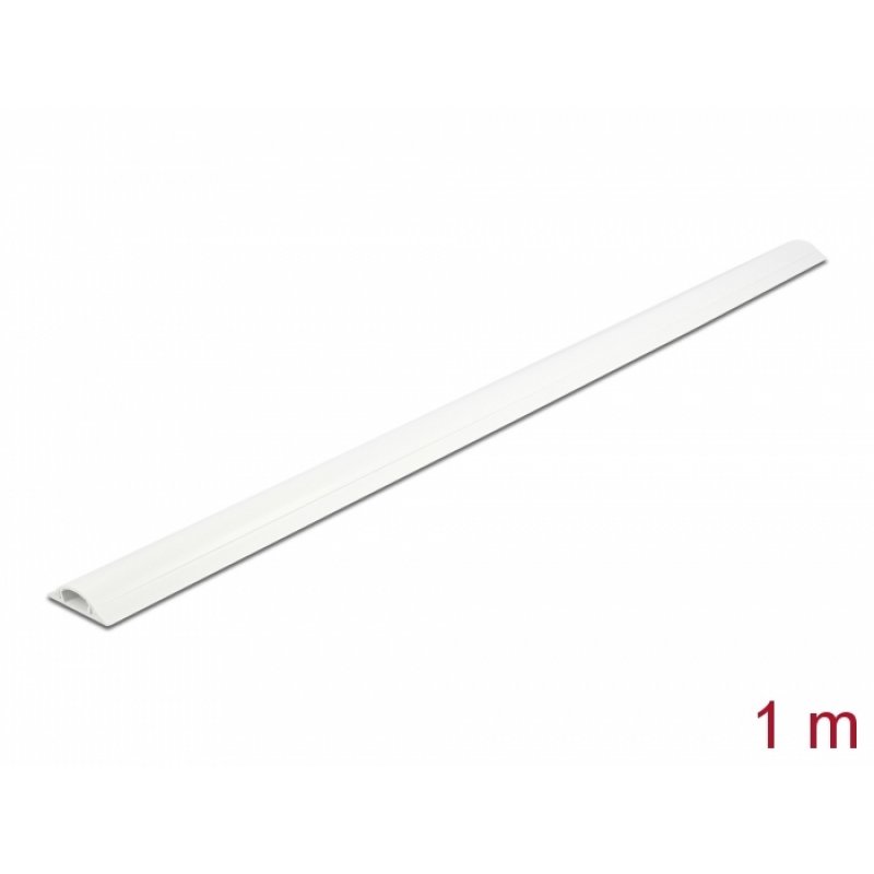 Delock Kabelkanal selbstklebend 30 x 8 mm - Länge 1 m weiß