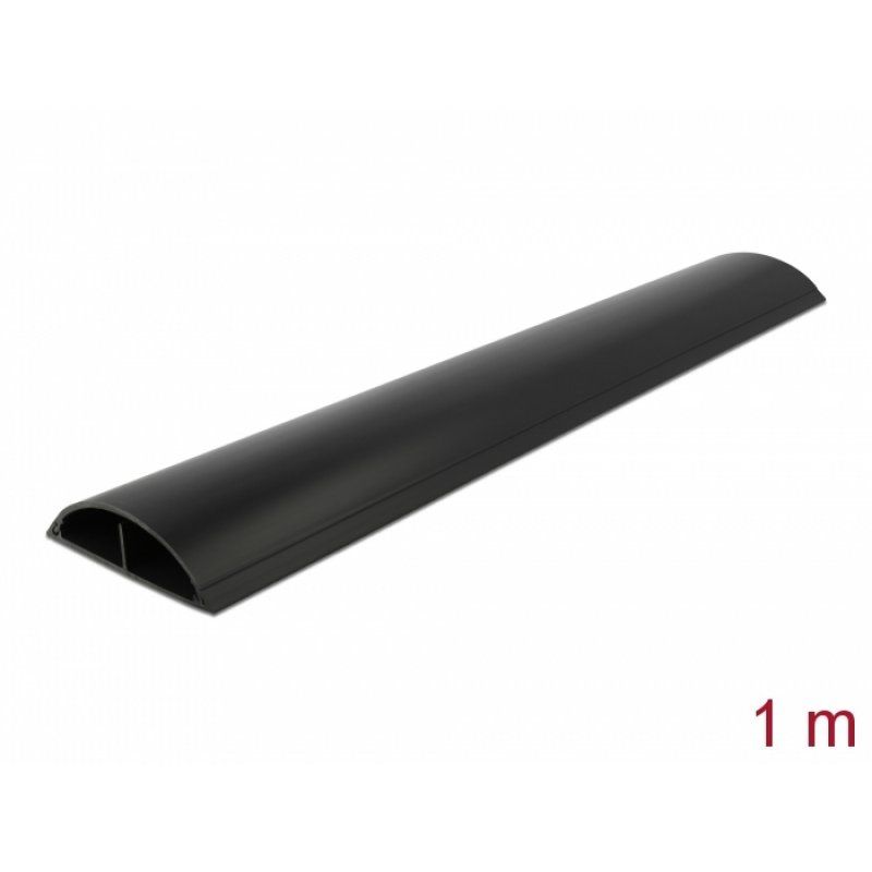 Delock Kabelkanal selbstklebend 89 x 21 mm - Länge 1 m schwarz