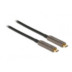 DeLOCK 84122 USB cable 20 m USB 3.2 Gen 1 (3.1 Gen 1) USB C Black, Silver