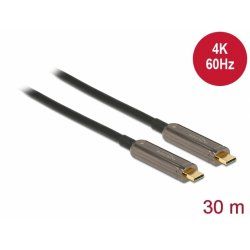 Delock Aktives Optisches USB-C™ Video Kabel 4K 60 Hz 30 m