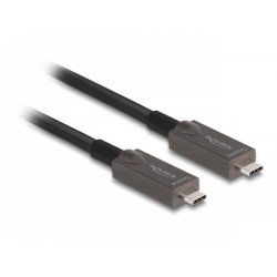 Delock Aktives Optisches USB-C™ Video Daten PD Kabel 10 m