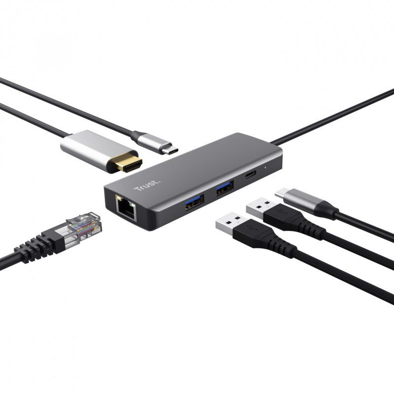 Trust Dalyx USB Type-C 1000 Mbit/s Argent