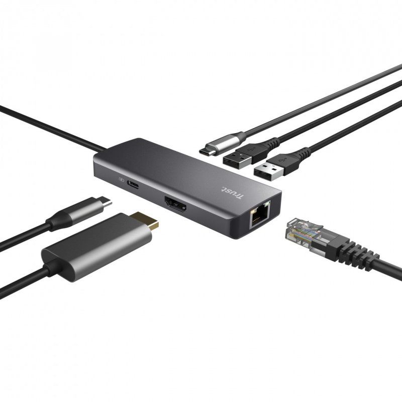 Trust Dalyx USB Type-C 1000 Mbit/s Argent
