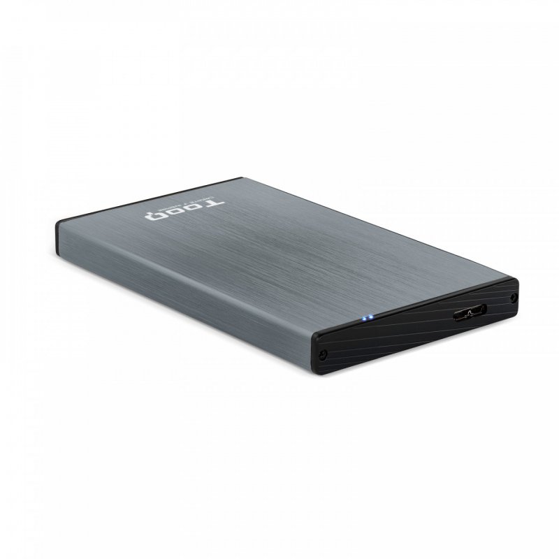 TooQ TQE-2527G storage drive enclosure HDD enclosure Black, Grey 2.5"