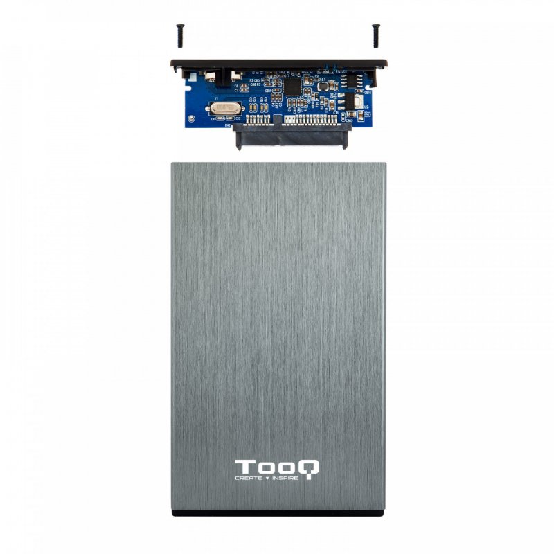 TooQ TQE-2527G storage drive enclosure HDD enclosure Black, Grey 2.5"