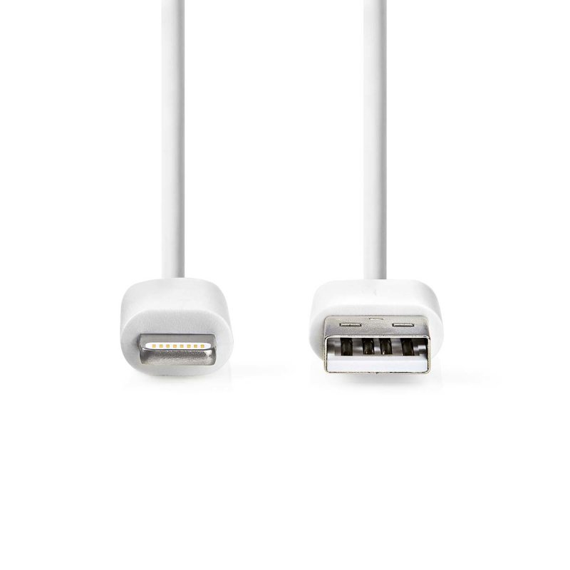 Nedis CCGL39300WT10 lightning cable 1 m White
