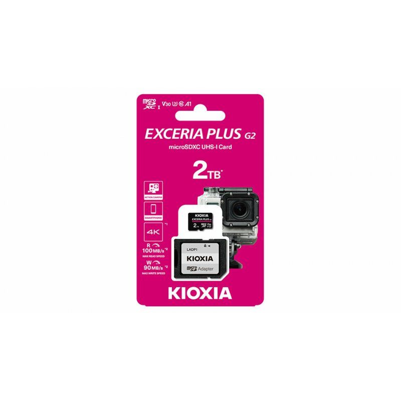 Kioxia LMPL2M002TG2 mémoire flash 2 To MicroSDXC UHS-I Classe 10