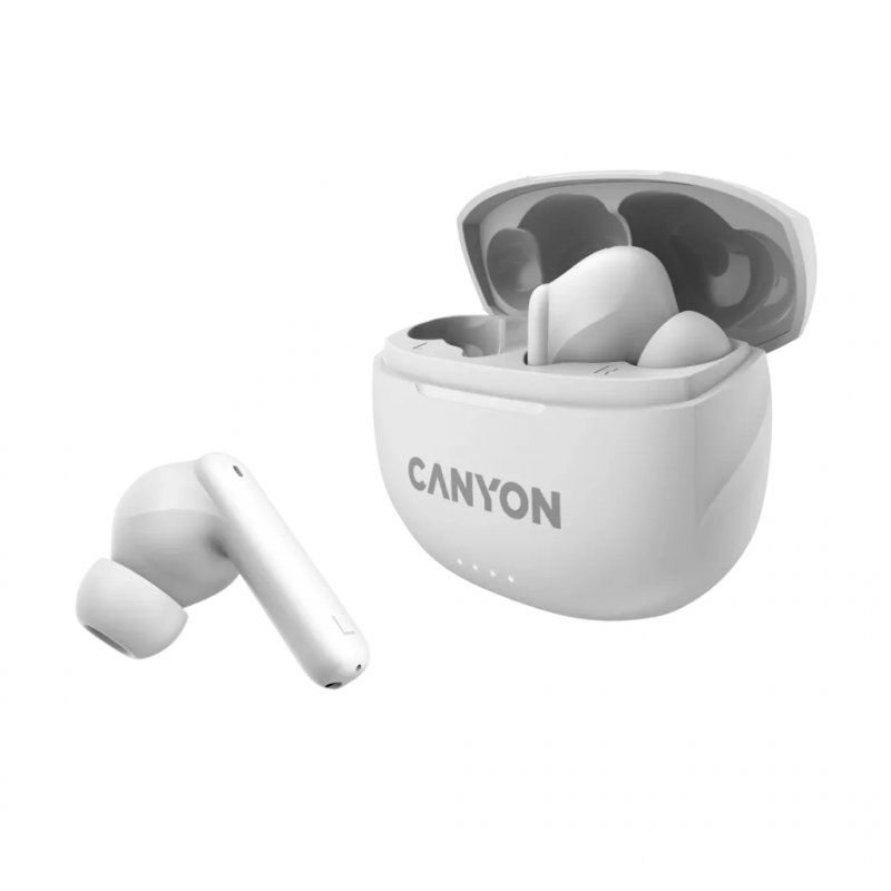 Canyon CNS-TWS8W écouteur/casque True Wireless Stereo (TWS) Ecouteurs Appels/Musique/Sport/Au quotidien Bluetooth Noir