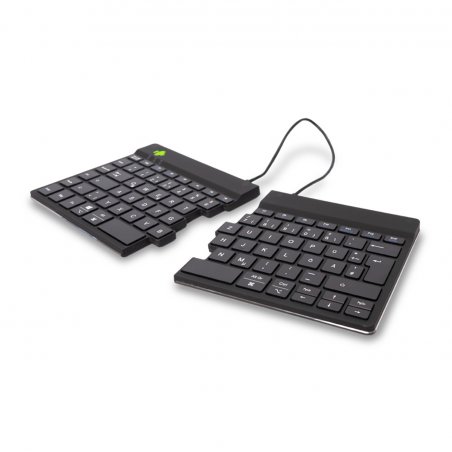 R-Go Split Break Ergonomische Bluetooth-Tastatur Pausenanzeige, Ultradünn für besseren Blutkreislauf