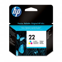 HP 22 cartouche d'encre trois couleurs authentique