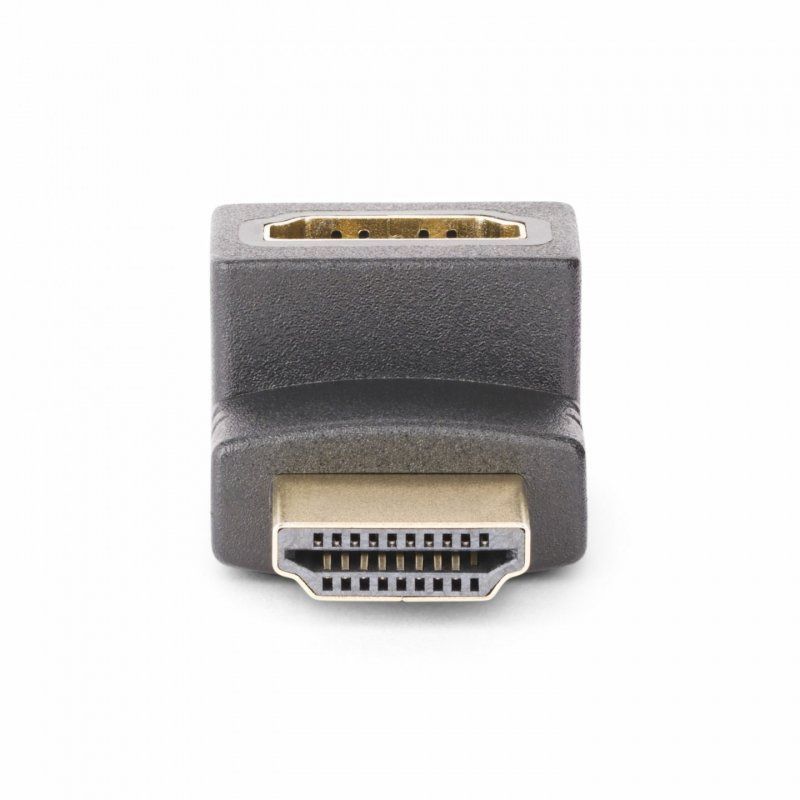 StarTech.com Down Angle HDMI 2.0 Adapter, Male to Female, Vertical 90-Degree Angled HDMI Port Saver, 4K 60Hz, High