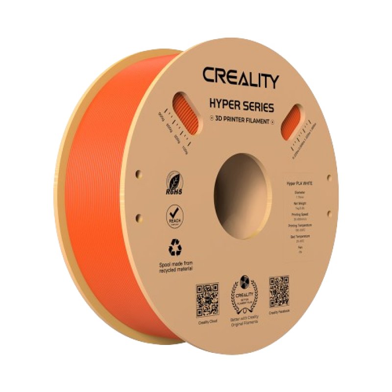 Creality 3D Hyper Series PLA Acide polylactique (PLA) Orange 1 kg