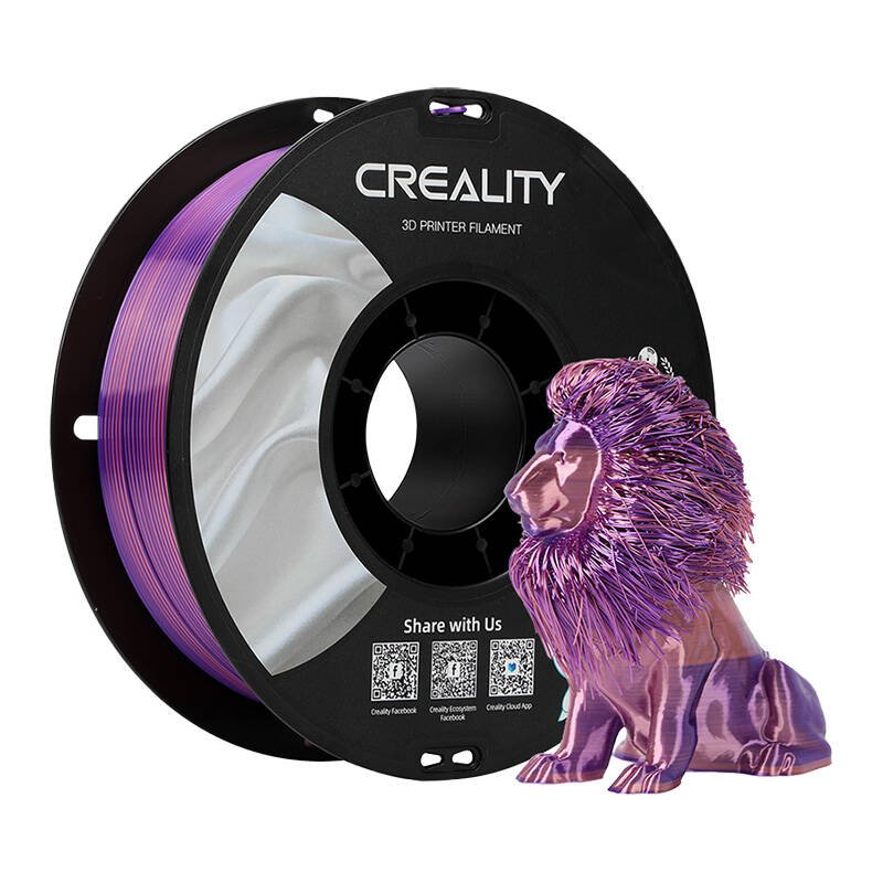 CR-Silk PLA Filament Rosa/Lila, 3D-Kartusche (1 kg, 1,75 mm, auf Rolle)