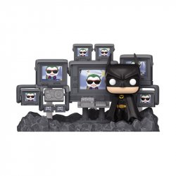 Batman 85th Anniversary POP Moments Deluxe Vinyl figurines Batman in Batcave 9 cm