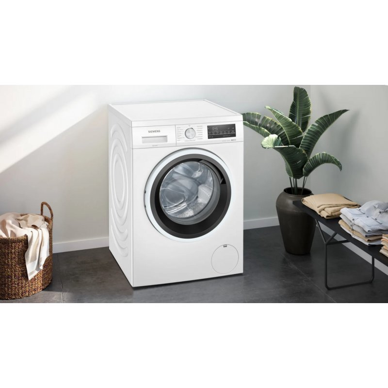 Siemens iQ500 WU14UT42 machine à laver Charge avant 9 kg 1400 tr/min Noir, Blanc
