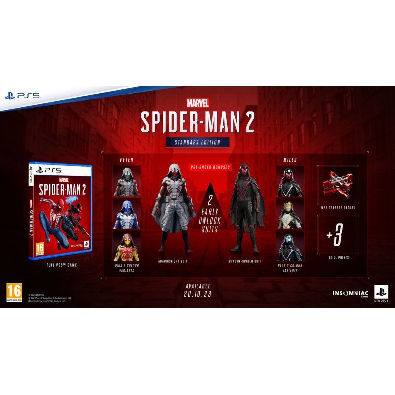 Sony Interactive Entertainment Marvel’s Spider-Man 2 Standard Anglais PlayStation 5