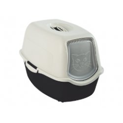 Rotho Bailey Cat Hooded litter box Black, White
