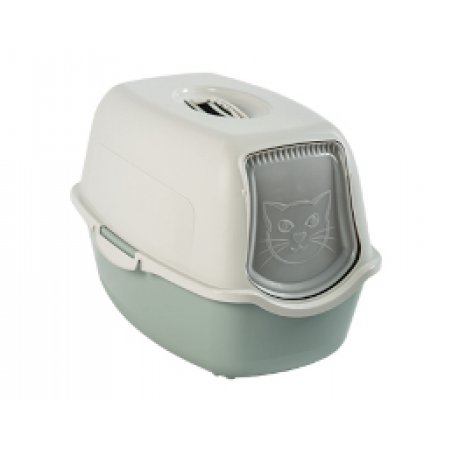 ROTHO Bailey Hooded litter box Green White