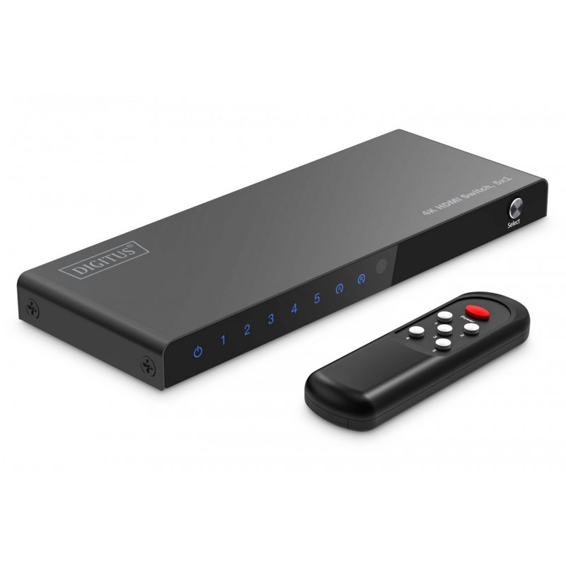 Digitus 4K HDMI Switch 5 Input 1 Output