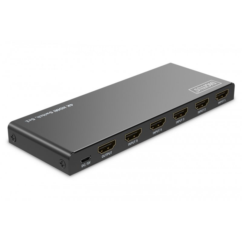 Digitus 4K HDMI Switch 5 Input 1 Output