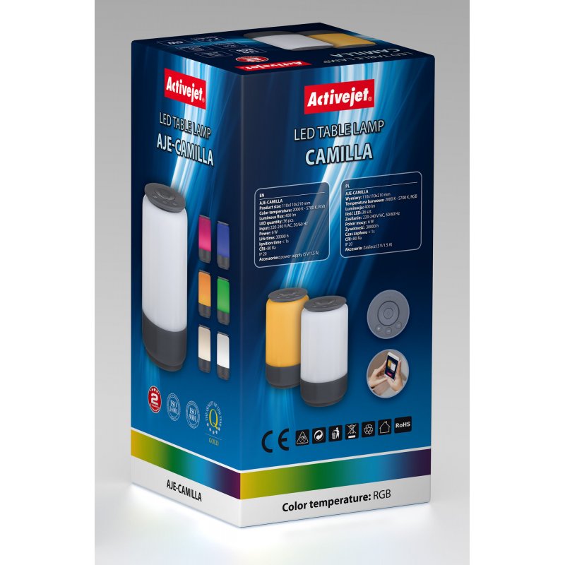 Activejet LED lampe décorative AJE-CAMILLA RGB