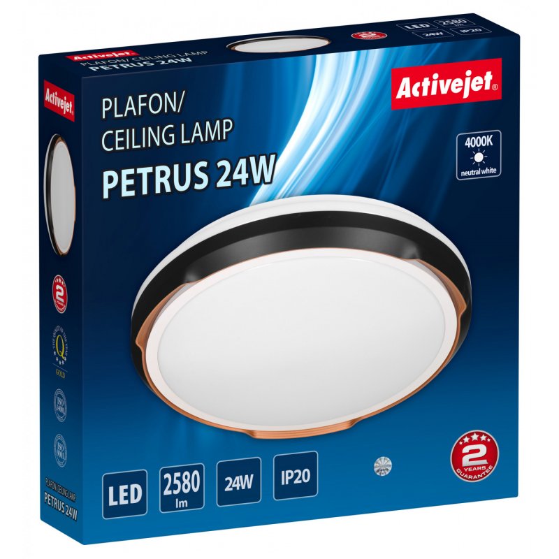 Activejet Lampa sufitowa LED AJE-PETRUS 24W