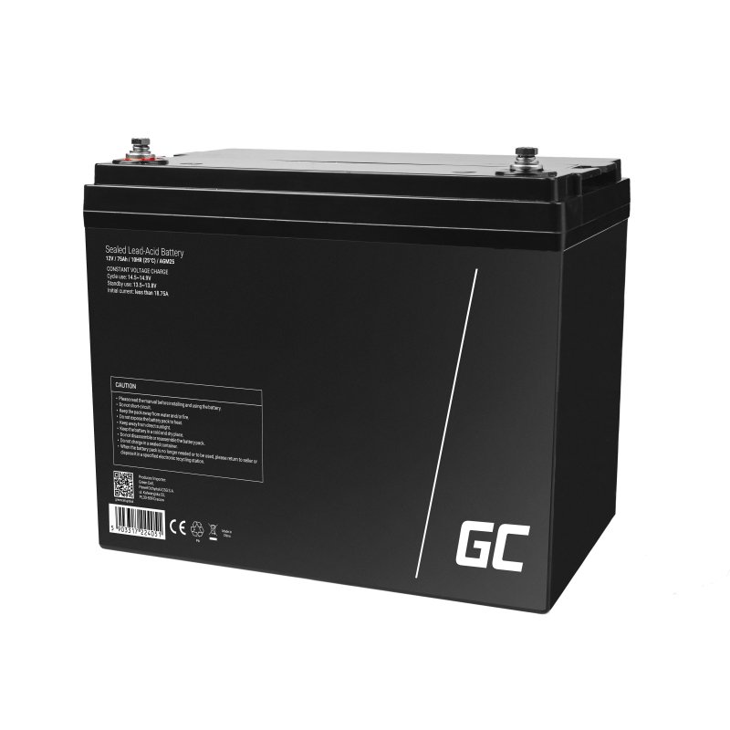 Green Cell AGM25 Batterie de l'onduleur Sealed Lead Acid (VRLA) 12 V 75 Ah