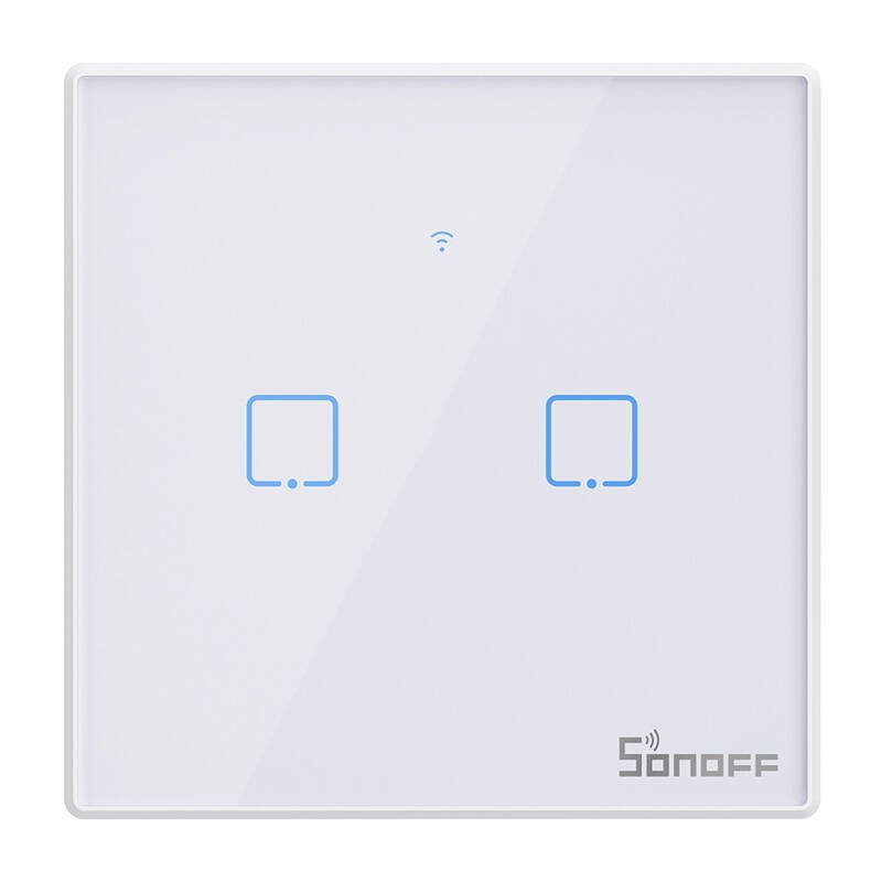 Smart Switch WiFi RF 433 Sonoff T2 EU TX (2-channel) updated