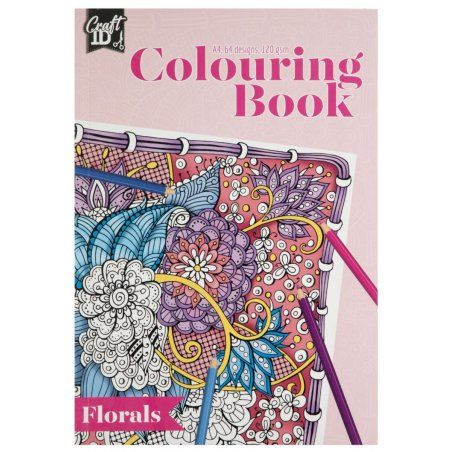 Craft ID - Colouring book - Flowers