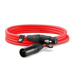 Rode XLR-Kabel 3m XLR3M-R rd