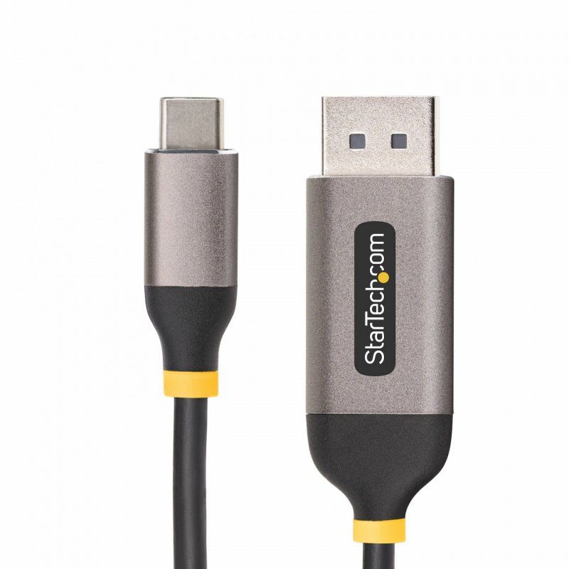 StarTech.com 10ft (3m) USB-C to DisplayPort Adapter Cable, 8K 60Hz, 4K 144Hz, HDR, USB Type-C to DP 1.4 Video Converter