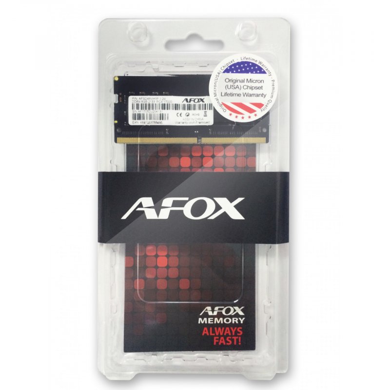 AFOX DDR4 8G 2133 SO DIMM module de mémoire 8 Go 1 x 8 Go 2133 MHz