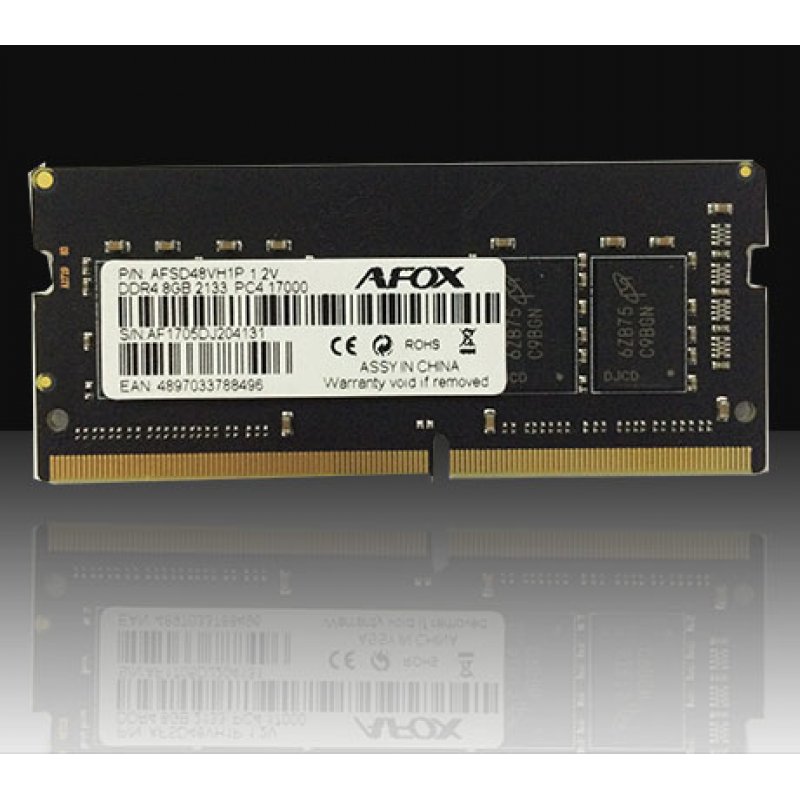 AFOX DDR4 8G 2133 SO DIMM module de mémoire 8 Go 1 x 8 Go 2133 MHz