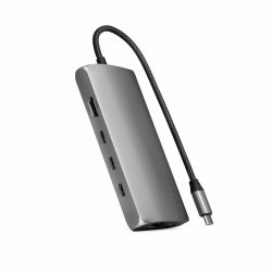 Satechi USB-C Multiport Adapter 8K with Ethernet V3 space grey