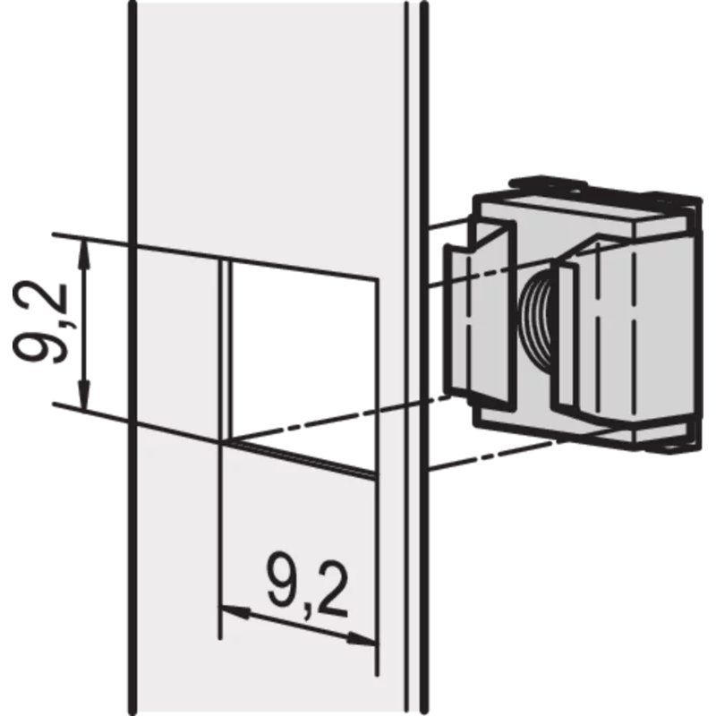 Schroff 21100-002 Pack écrou cage